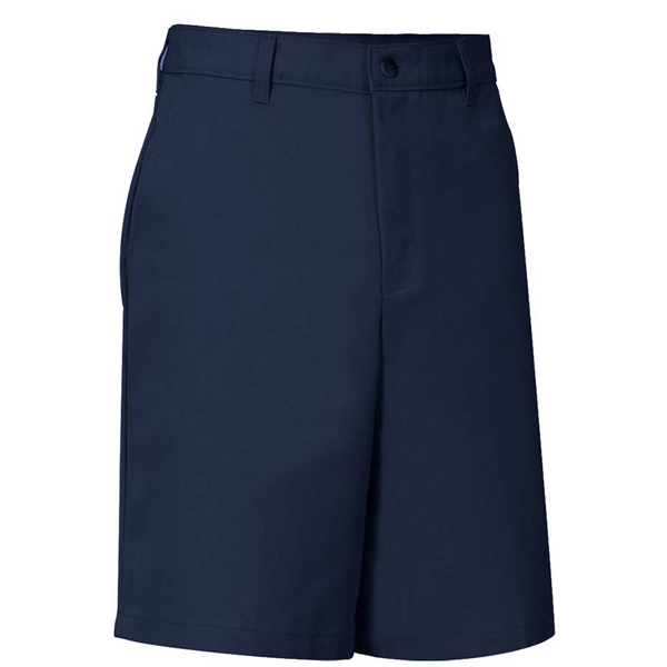 New Boy Flat Front Short Husky Navy