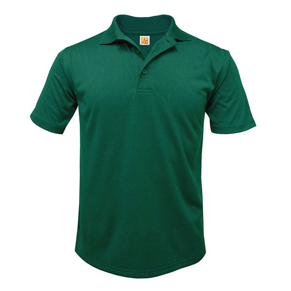 Adult Short Sleeve Performance Polo With Ridgefield Christian Academy Logo