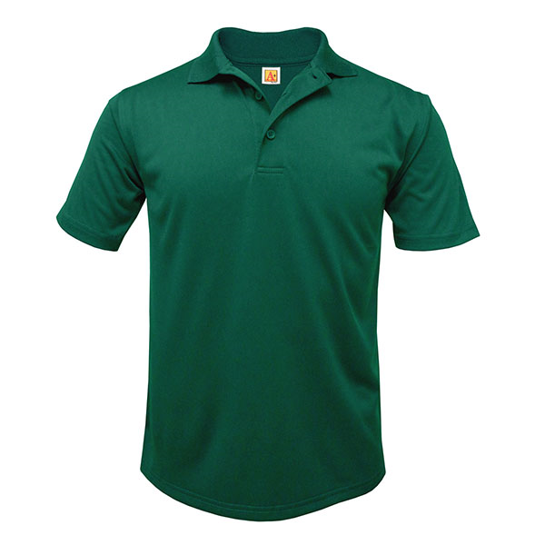 Youth Short Sleeve Performance Polo With Ridgefield Christian Academy Logo