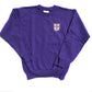 Youth Purple Crewneck Sweatshirt With CAC Logo