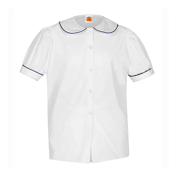 Youth Short Sleeve Piped Peter Pan