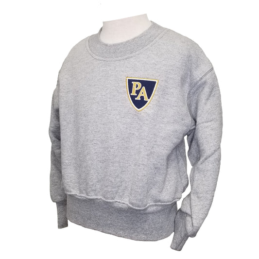 Youth Crewneck Sweatshirt With Pulaski Academy Logo