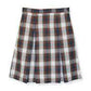 Box Pleat Plaid Skirt - Plaid 49