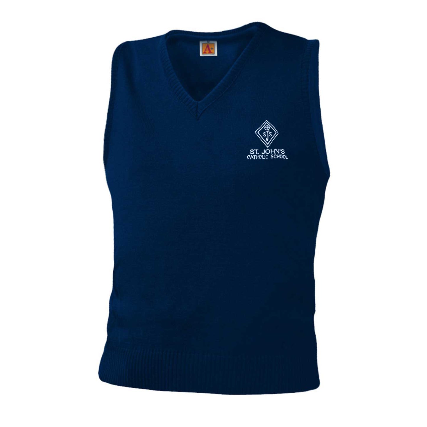Youth Sweater Vest With St. John Logo