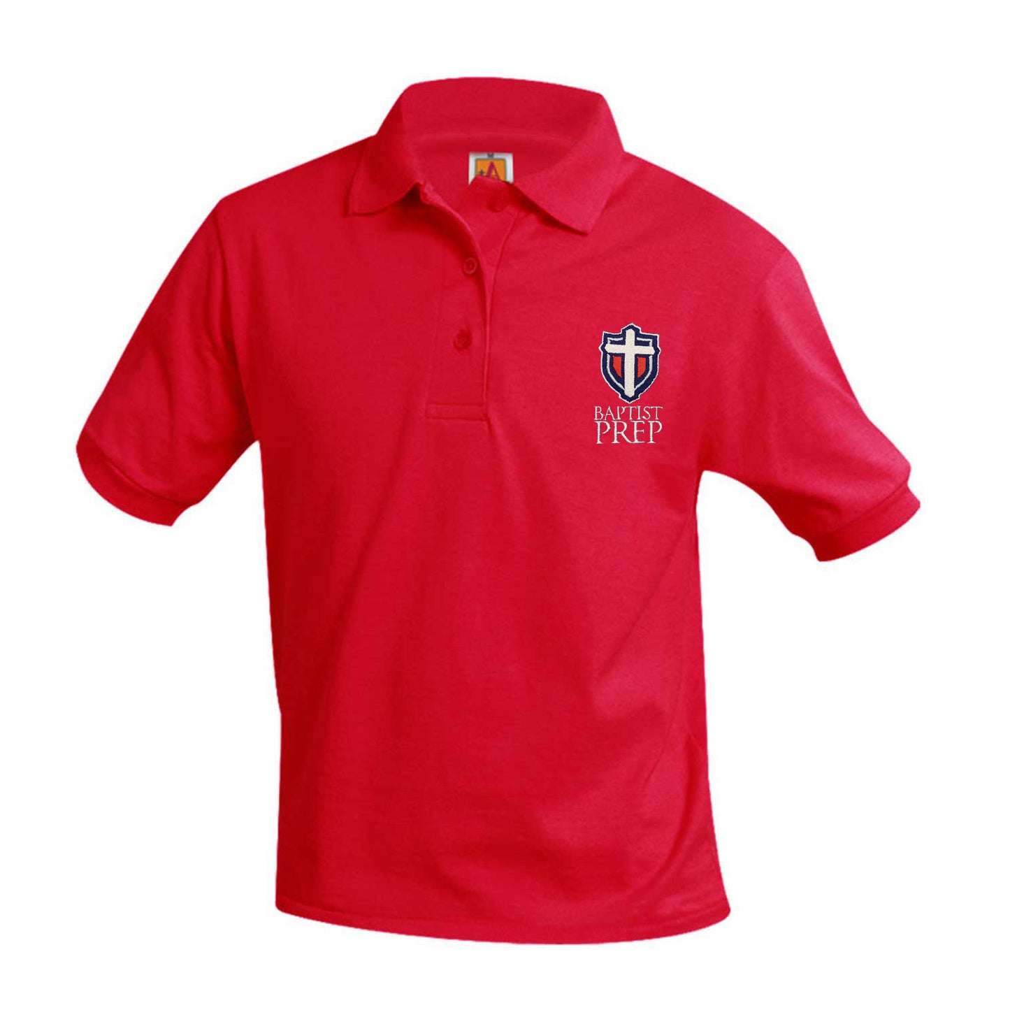 Youth Short Sleeve Smooth Polo With Baptist Prep Logo
