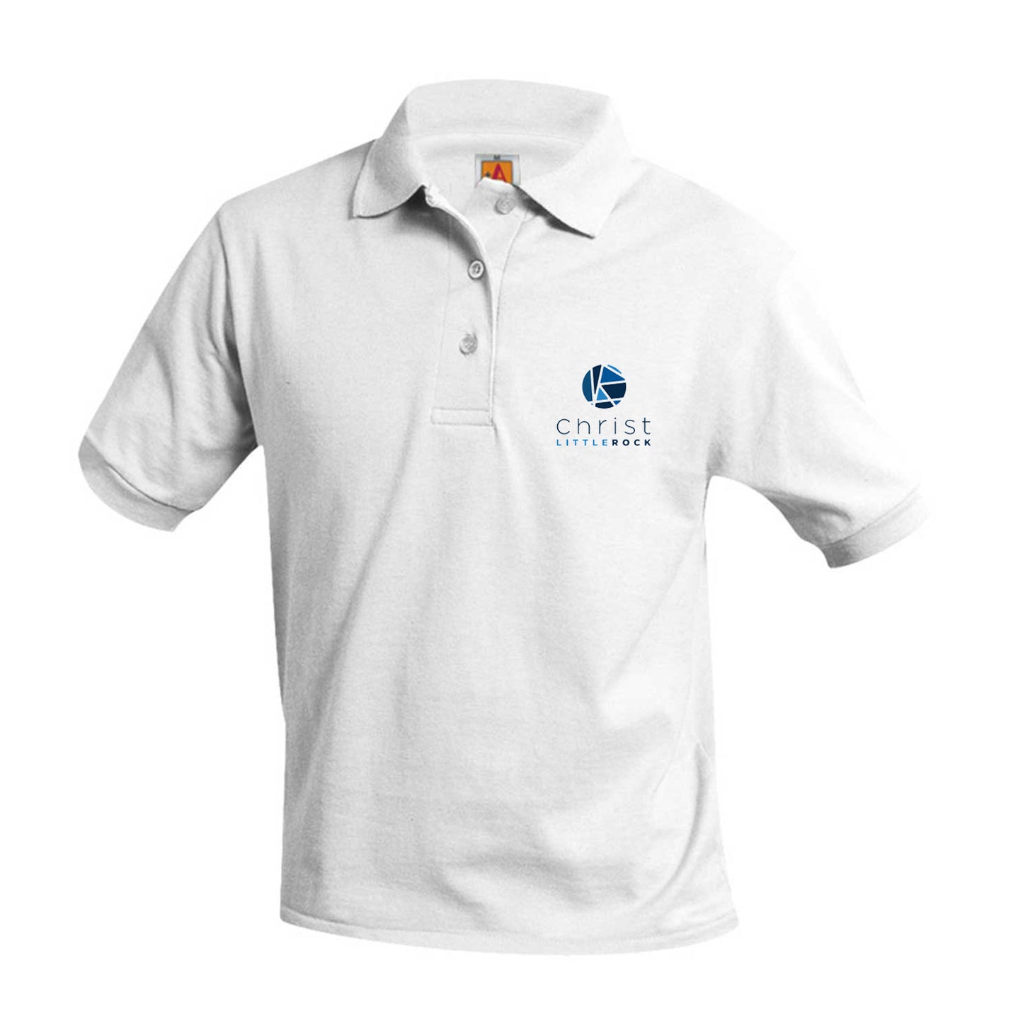 Youth Short Sleeve Polo With Christ Little Rock Logo