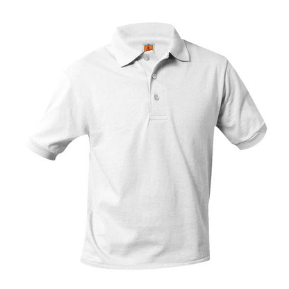 Youth Short Sleeve Smooth Polo with St. Mary's Logo