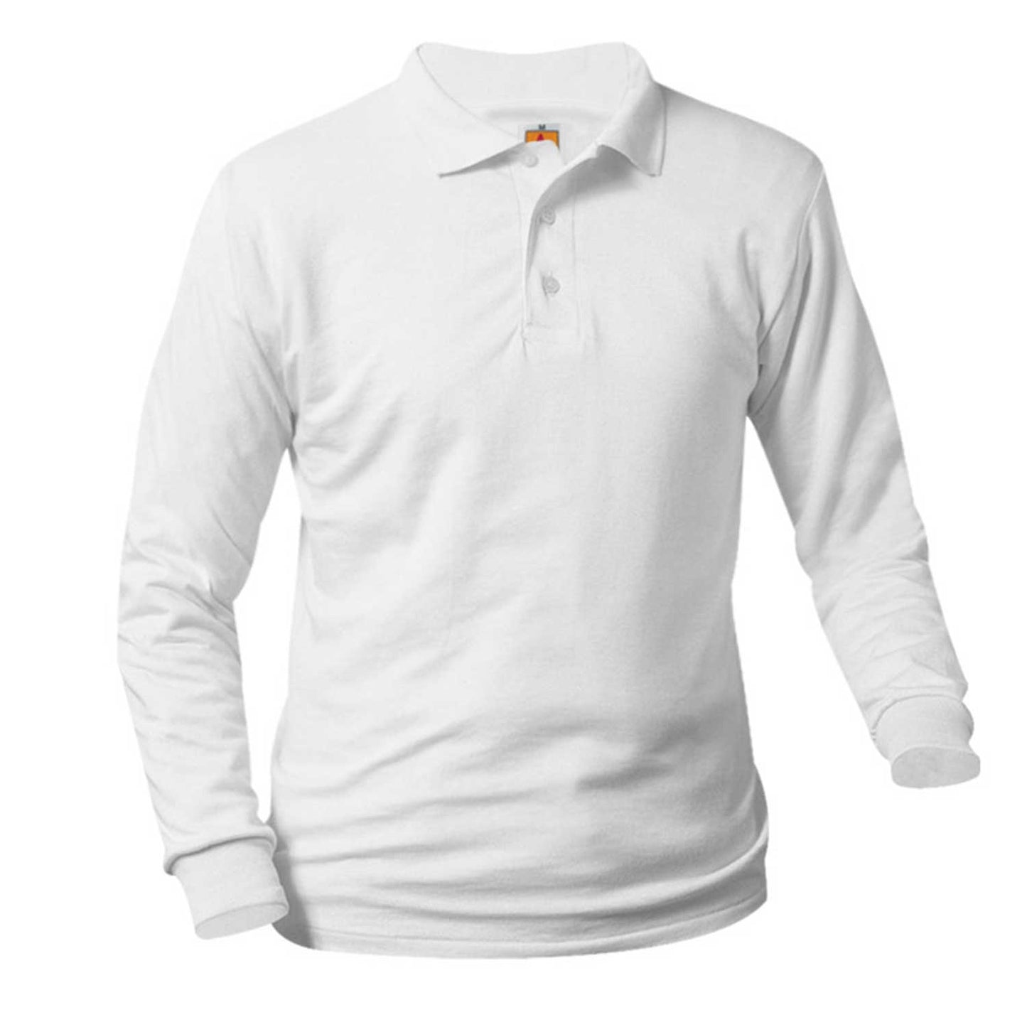 Youth Long Sleeve Smooth Polo with St. Mary's Logo