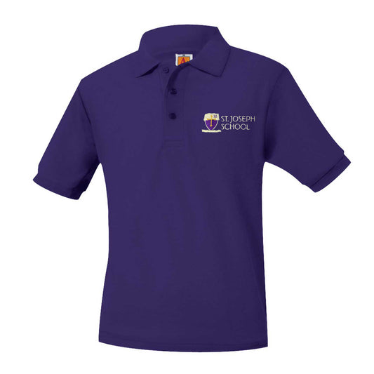 Youth Short Sleeve Pique Polo With St. Joseph Logo