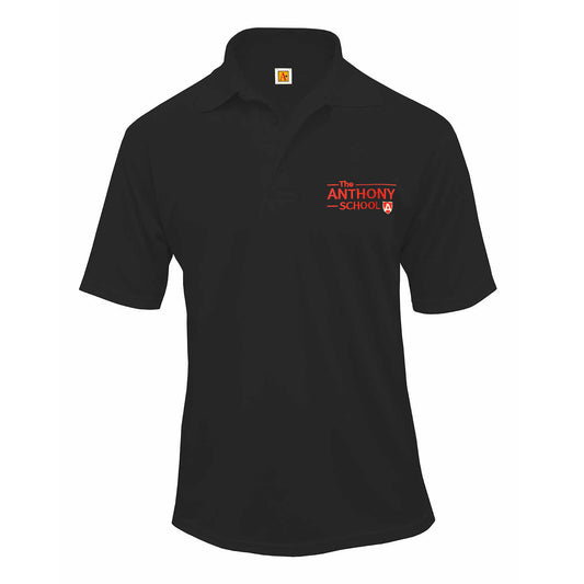 Adult Short Sleeve Performance Polo With Anthony School Logo