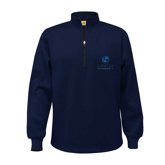 Youth Quarter Zip Performance Pullover with Christ Little Rock Logo