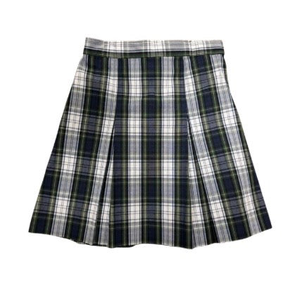 Box Pleat Plaid Skirt - St. John's Hot Springs