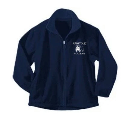 Youth Full Zip Fleece with Apostolic Academy Logo