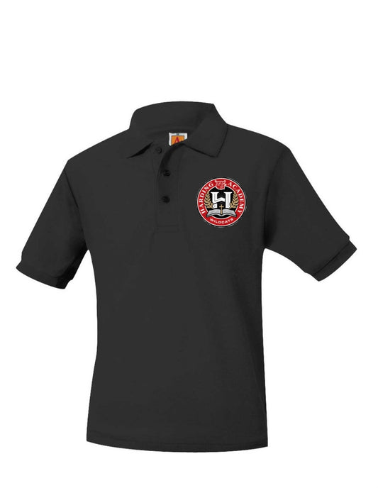 Adult Short Sleeve Polo with Harding Academy Logo