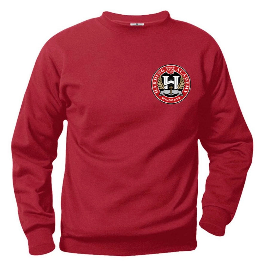 Youth Crewneck Sweatshirt with Harding Academy Logo
