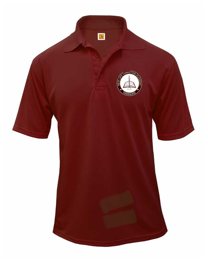 Adult Performance Polo with New Life Logo