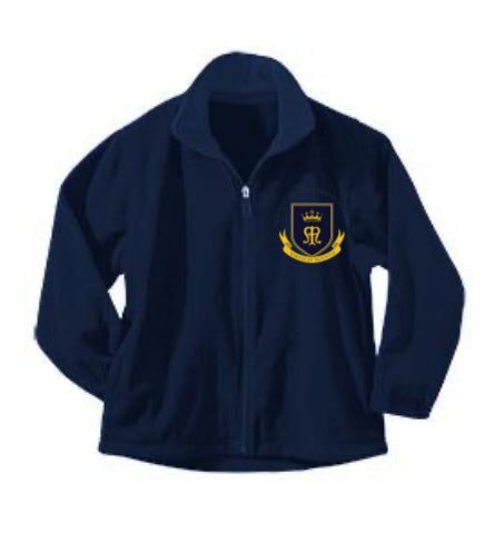 Youth Quarter Zip Fleece with Queen of the Holy Rosary Logo