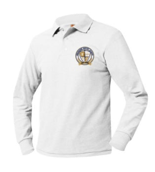 Youth Long Sleeve Polo with Ambassador Baptist Logo