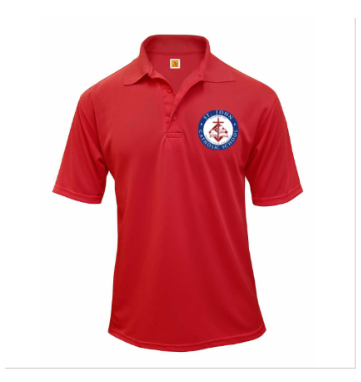 Adult Performance Polo with St. John's Russellville Logo