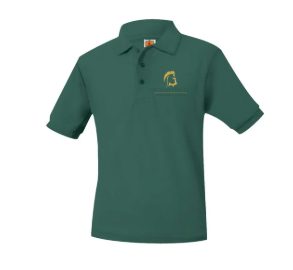 Youth Short Sleeve Pique Polo With Ridgefield Christian Academy Logo