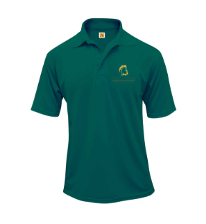 Adult Short Sleeve Performance Polo With Ridgefield Christian Academy Logo