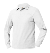 Adult Long Sleeve Polo with Christ Little Rock Logo