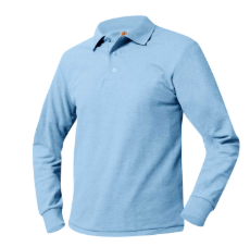 Adult Long Sleeve Polo with Christ Little Rock Logo