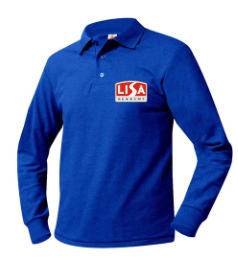 Youth Long Sleeve High School Polo With LISA Logo