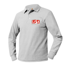 Youth Long Sleeve Middle School Polo With LISA Logo