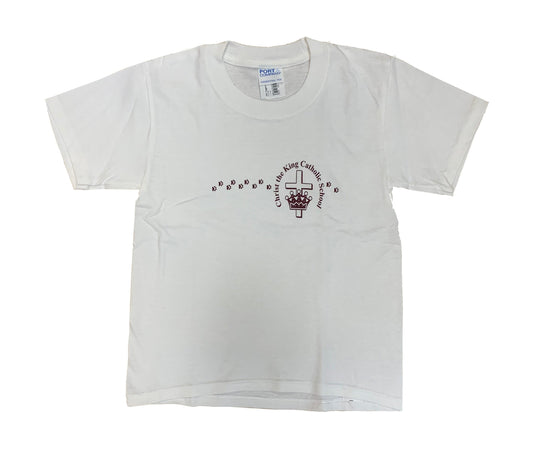 Youth Short Sleeve Tee With Christ The King School Logo