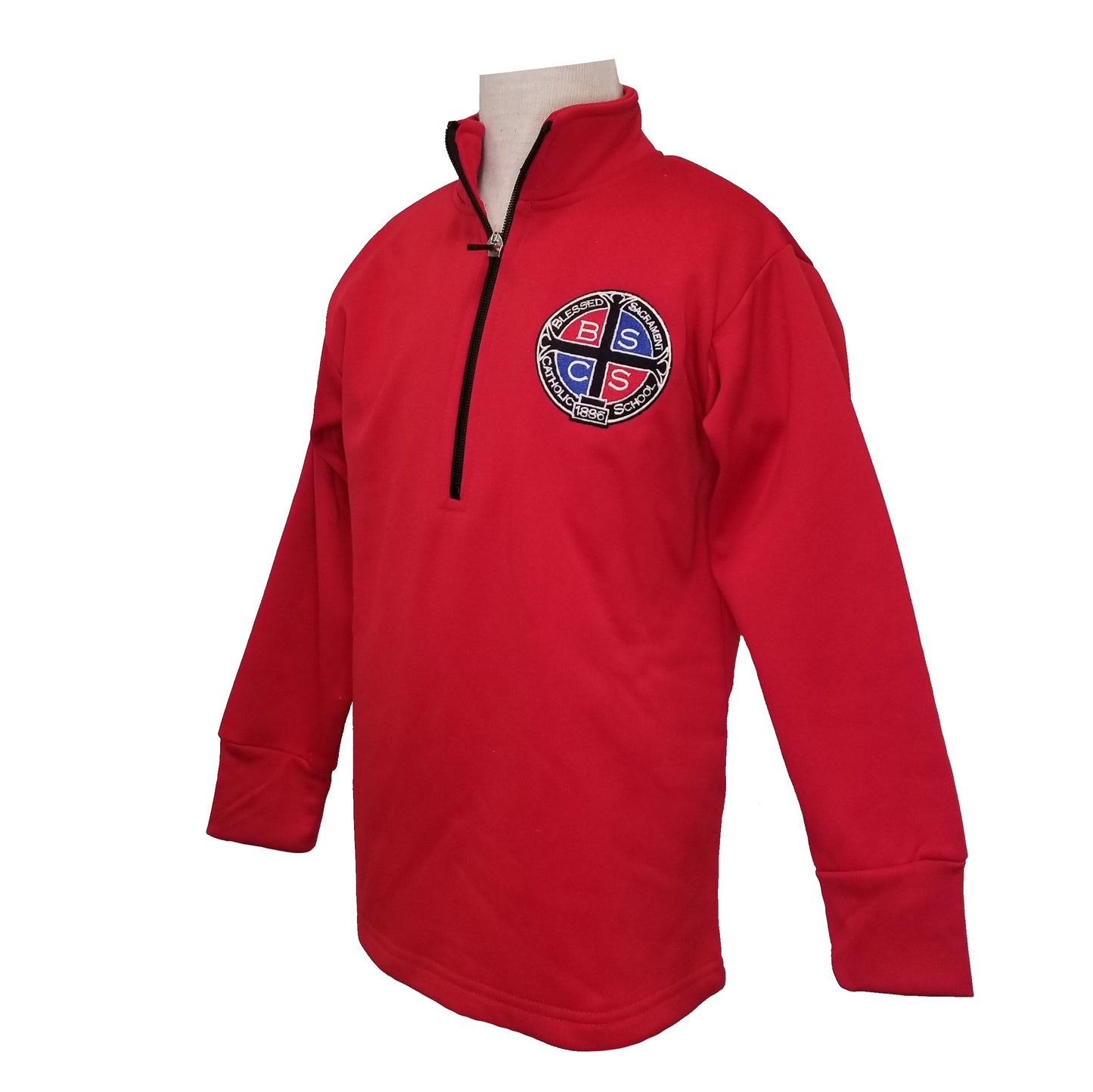 Youth Performance Pullover With Blessed Sacrament Logo