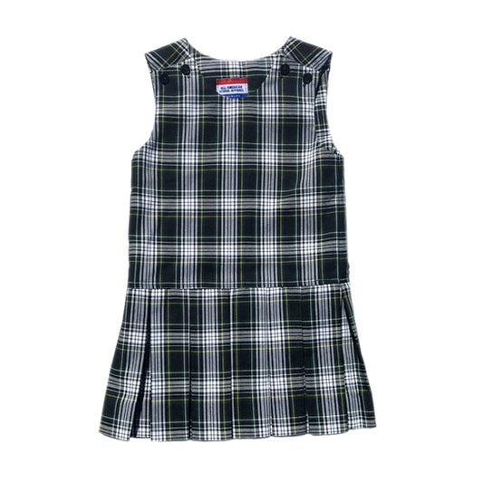 Drop Waist Plaid Jumper