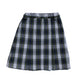 Box Pleat Plaid Skirt