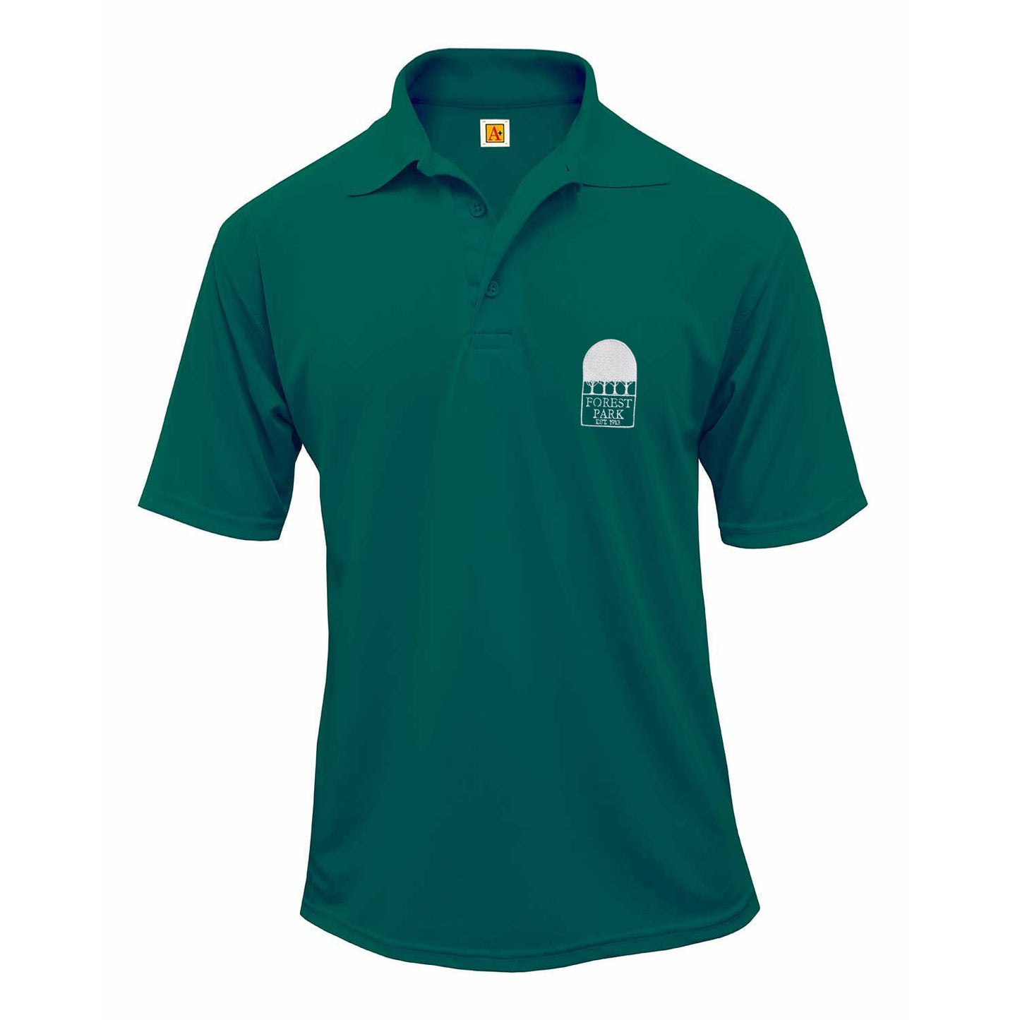 Youth Short Sleeve DriFit Polo with Forest Park Logo