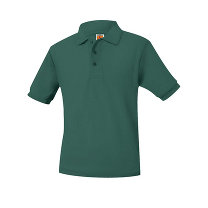 Short Sleeve Youth Pique Polo With Anthem Classical Logo
