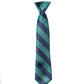 14" Striped Clipon Tie