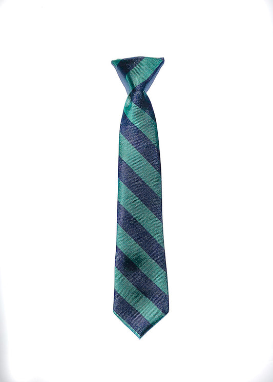 14" Striped Clipon Tie