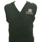 Youth 100% Cotton Green Sweater Vest With Episcopal Collegiate School Logo