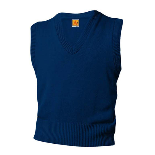 Adult Sweater Vest With Johnson's Montessori School Logo