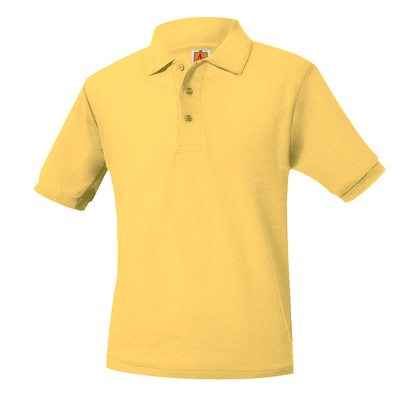Youth Long Sleeve Pique Polo With Little Scholars Logo