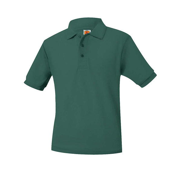 Youth Short Sleeve Pique Polo With Ridgefield Christian Academy Logo