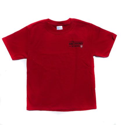 Youth Short Sleeve Tee With Anthony School Logo